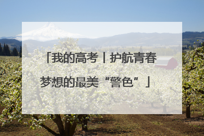 我的高考丨护航青春梦想的最美“警色”