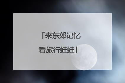 来东郊记忆 看旅行蛙蛙