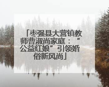 枣强县大营镇教师曹淑尚家庭：“公益红娘”引领婚俗新风尚