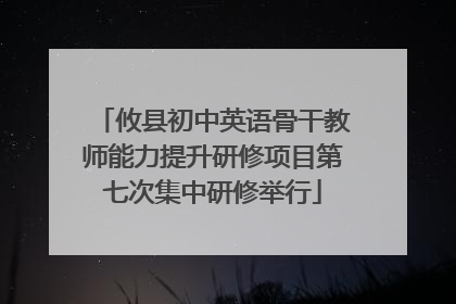 攸县初中英语骨干教师能力提升研修项目第七次集中研修举行