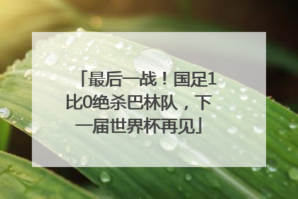 最后一战！国足1比0绝杀巴林队，下一届世界杯再见