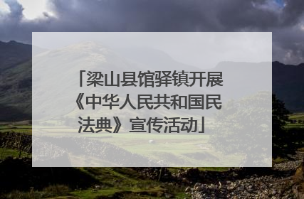 梁山县馆驿镇开展《中华人民共和国民法典》宣传活动