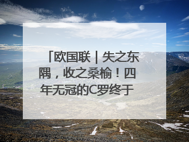 欧国联｜失之东隅，收之桑榆！四年无冠的C罗终于再次举起奖杯