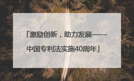 激励创新，助力发展——中国专利法实施40周年