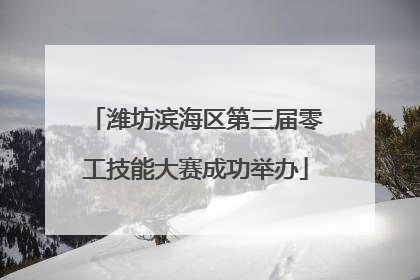 潍坊滨海区第三届零工技能大赛成功举办