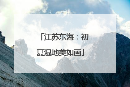 江苏东海：初夏湿地美如画