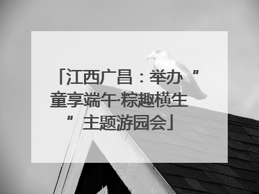 江西广昌：举办“童享端午·粽趣横生”主题游园会
