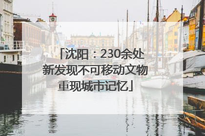 沈阳：230余处新发现不可移动文物重现城市记忆