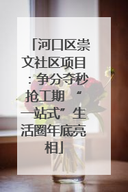 河口区崇文社区项目：争分夺秒抢工期 “一站式”生活圈年底亮相