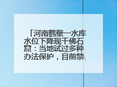 河南鹤壁一水库水位下降现千佛石窟：当地试过多种办法保护，目前禁止打卡