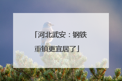 河北武安：钢铁重镇更宜居了