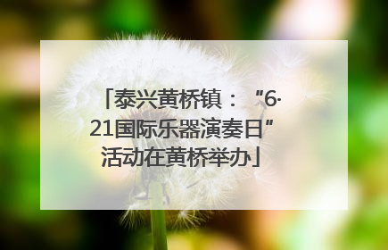泰兴黄桥镇：“6·21国际乐器演奏日”活动在黄桥举办