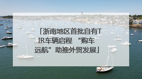 浙南地区首批自有TIR车辆启程 “购车远航”助推外贸发展