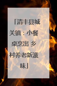 清丰县城关镇：小餐桌烹出 乡村养老新滋味
