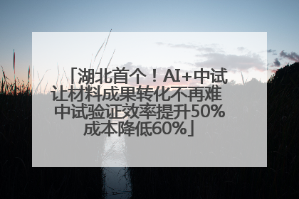 湖北首个！AI+中试让材料成果转化不再难 中试验证效率提升50%成本降低60%