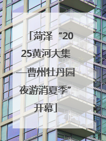 菏泽“2025黄河大集—曹州牡丹园夜游消夏季”开幕