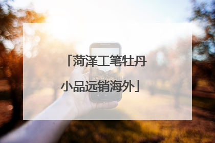 菏泽工笔牡丹小品远销海外