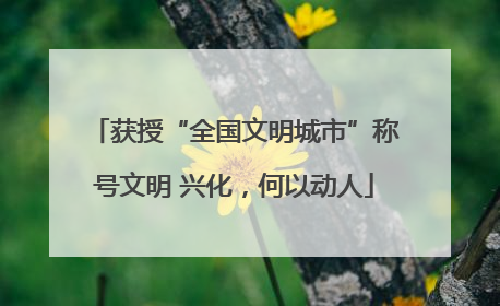 获授“全国文明城市”称号文明 兴化，何以动人