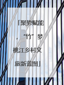 聚势赋能，“竹”梦桃江乡村文旅新蓝图