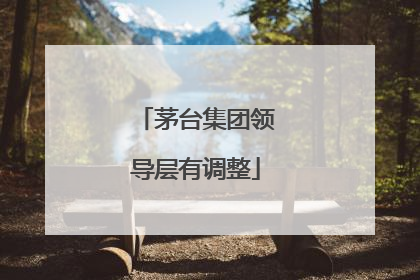 茅台集团领导层有调整