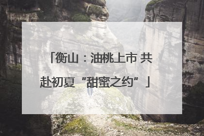 衡山：油桃上市 共赴初夏“甜蜜之约”