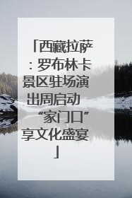 西藏拉萨：罗布林卡景区驻场演出周启动 “家门口”享文化盛宴