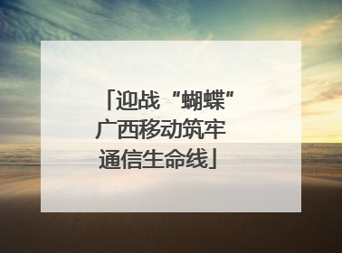 迎战“蝴蝶” 广西移动筑牢通信生命线