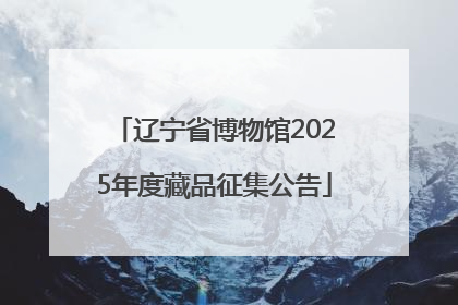 辽宁省博物馆2025年度藏品征集公告