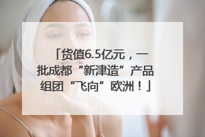 货值6.5亿元，一批成都“新津造”产品组团“飞向”欧洲！