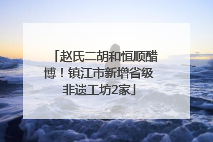 赵氏二胡和恒顺醋博！镇江市新增省级非遗工坊2家