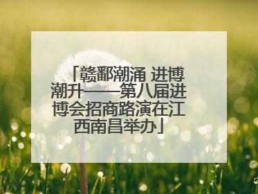 赣鄱潮涌 进博潮升——第八届进博会招商路演在江西南昌举办