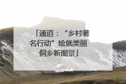 通道：“乡村著名行动”绘就美丽侗乡新图景