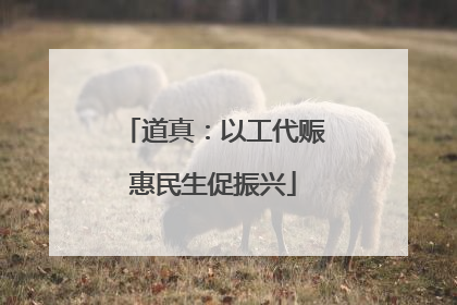 道真：以工代赈惠民生促振兴