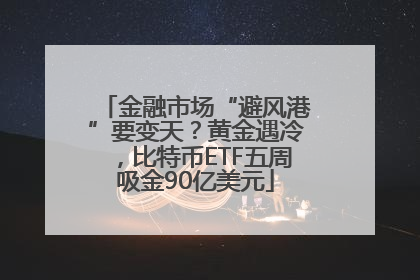 金融市场“避风港”要变天？黄金遇冷，比特币ETF五周吸金90亿美元