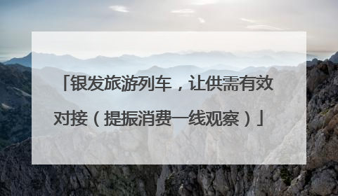 银发旅游列车，让供需有效对接（提振消费一线观察）