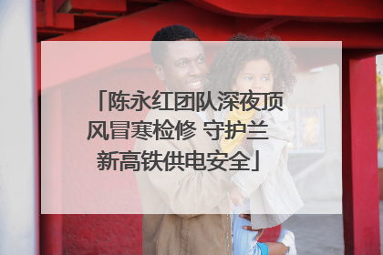陈永红团队深夜顶风冒寒检修 守护兰新高铁供电安全