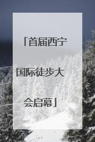 首届西宁国际徒步大会启幕