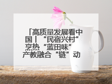 高质量发展看中国丨“民宿兴村”烹热“蓝田味” 产教融合“链”动发展新引擎