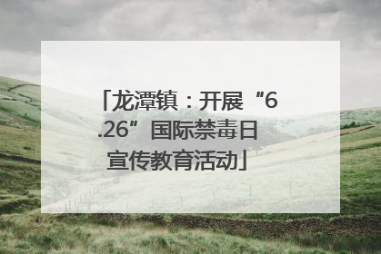 龙潭镇：开展“6.26”国际禁毒日宣传教育活动