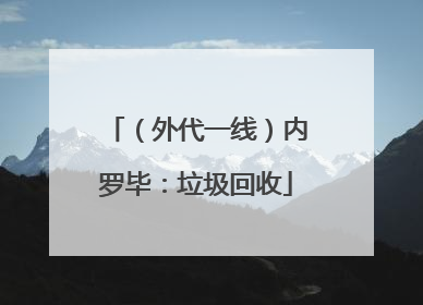 （外代一线）内罗毕：垃圾回收