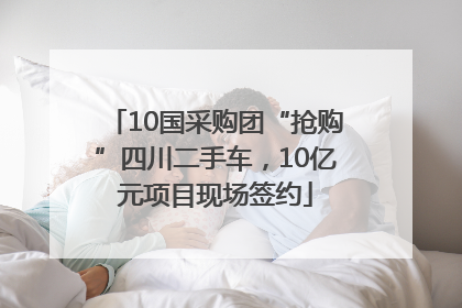 10国采购团“抢购”四川二手车，10亿元项目现场签约
