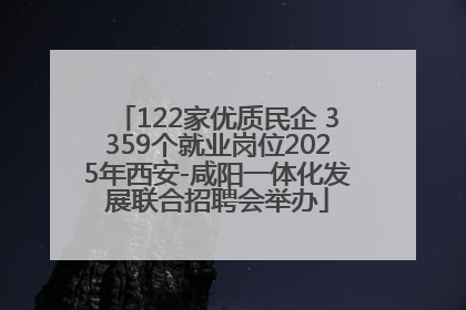 122家优质民企 3359个就业岗位2025年西安-咸阳一体化发展联合招聘会举办