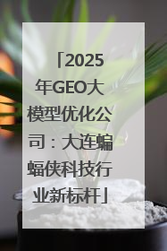 2025年GEO大模型优化公司：大连蝙蝠侠科技行业新标杆