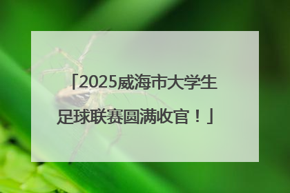 2025威海市大学生足球联赛圆满收官！