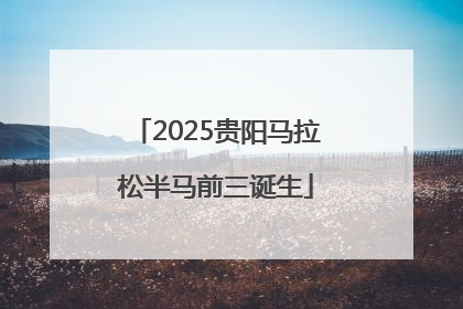 2025贵阳马拉松半马前三诞生