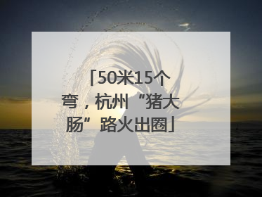 50米15个弯，杭州“猪大肠”路火出圈